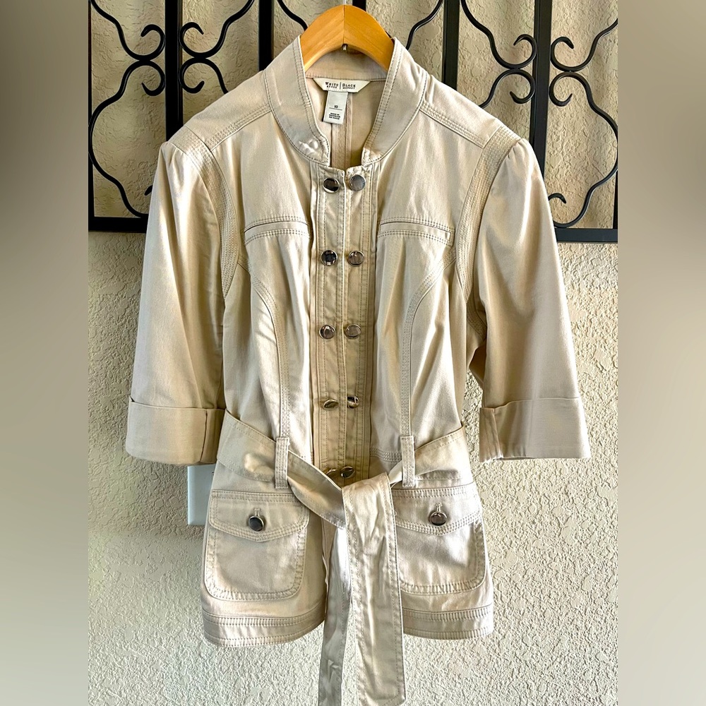 White House Black Market Jacket - Size 10 - Beige